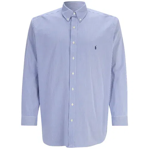 Polo Ralph Lauren Big & Tall Košulja mornarsko plava / prljavo bijela