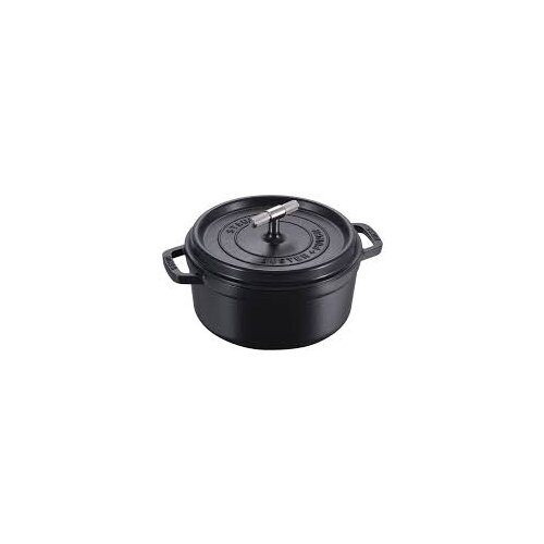 Staub La Cocotte Buster & Punch 24 cm rund, schwarz, Gusseisen Cijene
