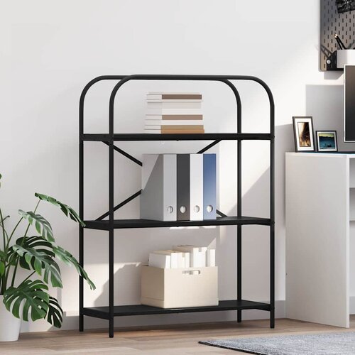 VidaXL Polica Crni hrast 80 x 30 x 109 cm Konstruirano drvo Slike