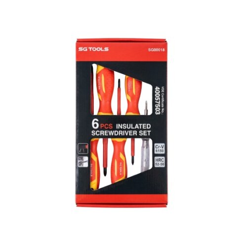 SG Tools SG00018 VDE set odvijača 6 delova PH i SL, sa glinericom ( SG00018 ) Slike