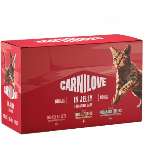 Carnilove Cat Pouch 12 x 85 g - Mje&scaron;ovito pakiranje u želeu (3 vrste) Cijene