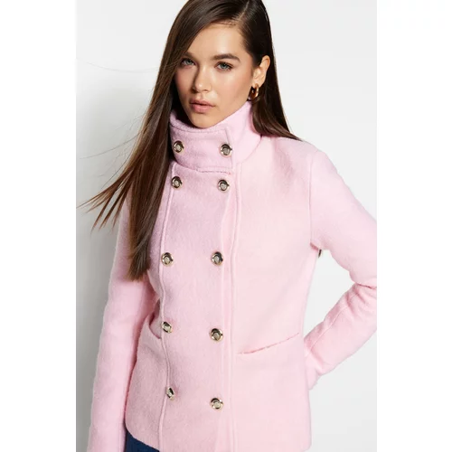 Trendyol Coat - Pink - Double-breasted
