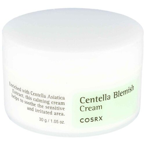 Cosrx Centella Blemish Cream vlažilna pomirjajoča krema proti rdečici na obrazu 30 ml Slike