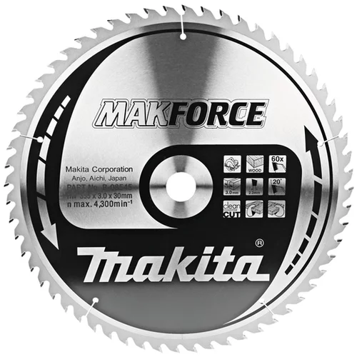 Makita žagin list TCT MAKForce 355x30 mm, 60z, B-08545