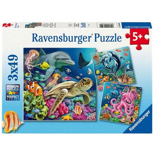 Ravensburger puzzle - Život pod vodom - 3x49 delova Cene