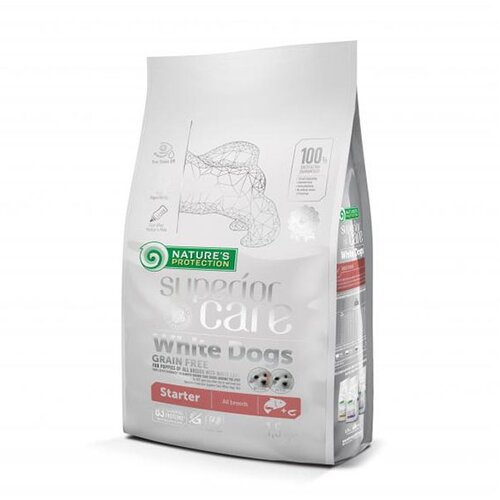 Nature's Protection hrana za štence 10kg superior white dog grain free losos starter NP751404 Slike