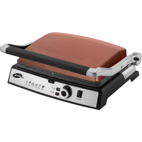Goldmaster Grill kontaktni, granitni premaz, otvaranja za 180°, 2000W - GM-7450G Tostmix, Smeđi Cijene