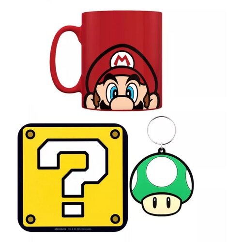 Pyramid International super mario (mario) mug coaster & keychain Cene