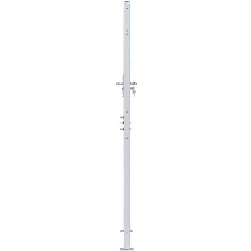  Dvori&amp;scaron;na vrata - Vrtna vrata Srebrno 96 x 180 cm Nehrđajući čelik Slike