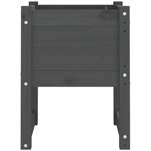  Sadilice 2 kom siva 40 x 40 x 52,5 cm od masivne borovine Slike