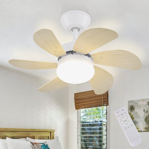Nettlife Stropni ventilator z lučjo, daljinski upravljalnik, tih, s časovnikom, 6 lopatic, za spalnico, (22149664) Slike