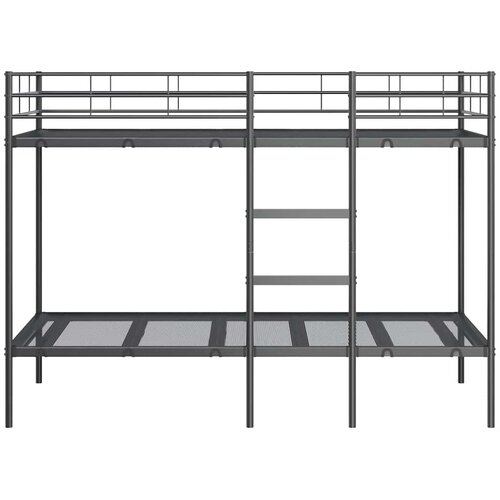  Krevet na kat bez madraca crni 90x190 cm čelik Slike
