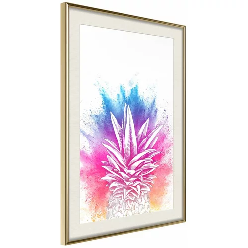  Poster - Rainbow Pineapple Crown 30x45