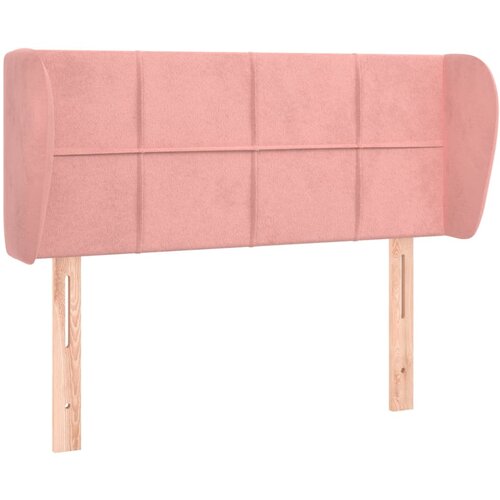 Maison Chic posteljno vzglavje - vzglavna omarica - nočna omarica z u&amp;scaron;esi roza 83x23x78/88 cm žamet, (21711803) Slike