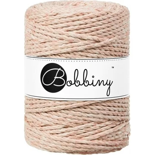 Bobbiny 3PLY Macrame Rope 5 mm Peach Shake Konac