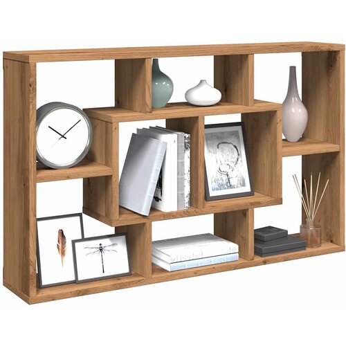 vidaXL Stenska polica artisan hrast 85x16x52,5 cm inženirski les Cene