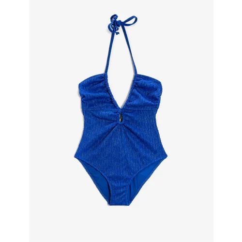 Koton Swimsuit - Navy blue - Plain