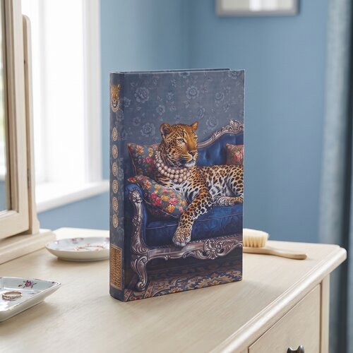 Signes Grimalt Ko&scaron;are, &scaron;katle in ko&scaron;arice &Scaron;katla Za Nakit Knjiga Leopard Z Biseri Modra Cene