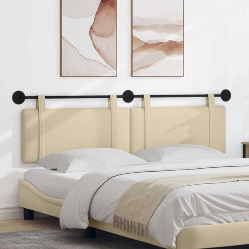 Držeće uzglavlje Zidne Jednobojno Krema 170 x 55 x 5 cm tkanina - Krema 160 cm bez LED svjetla Cene