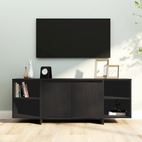 Furnova TV omarica črna 130x35x50 cm iverna plo&amp;scaron;ča, (21924332) Slike