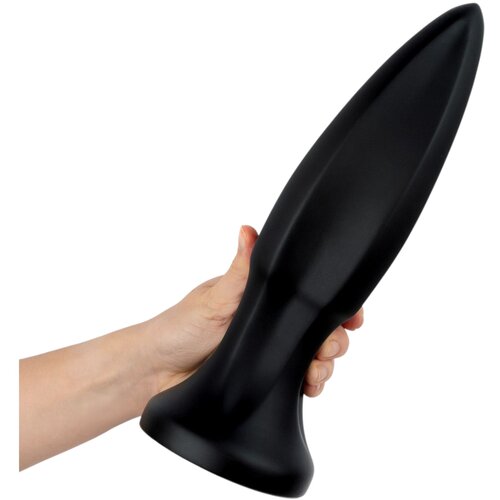 BUTTR Huge Explosive II - veliki analni čep (crni) - 29 cm Slike
