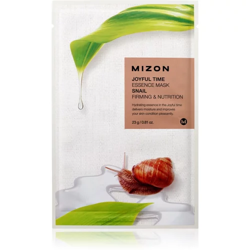 Mizon Joyful Time Snail hranilna tekstilna maska z učvrstitvenim učinkom 23 g