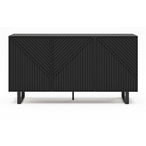 Marckeric Crna komoda 151x80x35 cm Peta &amp;ndash; Slike