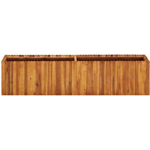  Vrtna posuda za sadnju od masivnog bagremovog drva 200x30x50 cm Slike