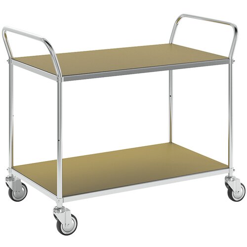 Kongamek Nivojski ESD-voziček, DxŠxV 1070 x 585 x 940 mm, 2 polici, 4 vrtljiva kolesa Cene