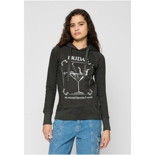 Mister Tee Women's Charcoal Hoody F-Word Hoody Cene