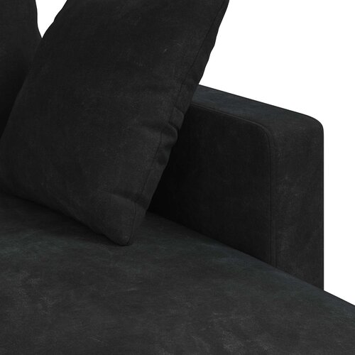 SOFA Crna 228 x 134 x 80 cm Bar&amp;scaron;un Slike