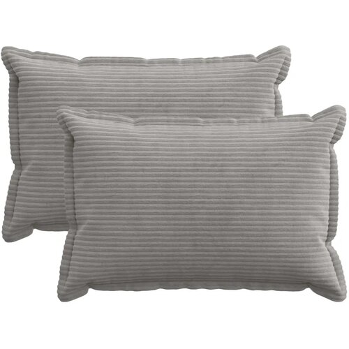  Presvlaka za jastuk 2 kom. HOUTEN Svjetlosiva 30 x 50 cm Kord - Svjetlosiva 30 x 50 cm 2 Cijene