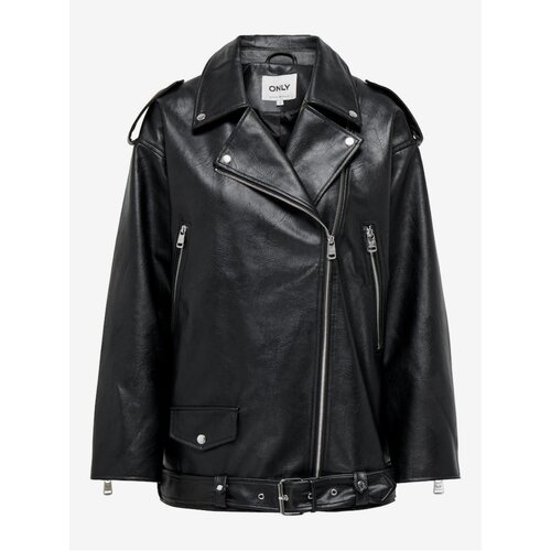 Only Women&amp;#039;s black faux leather jacket Vera - Women Slike