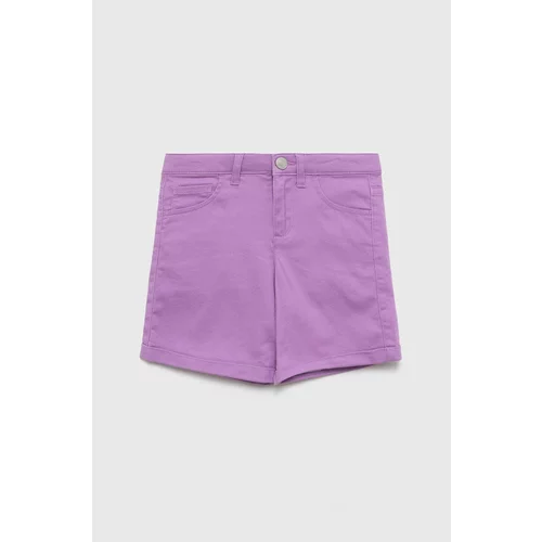 United Colors Of Benetton Otroške kratke hlače vijolična barva,