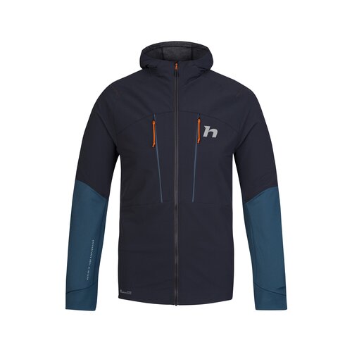 HANNAH Men's hybrid jacket TRANE HOODY anthracite/stratified sea Slike