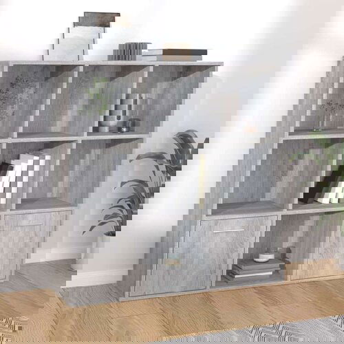 Ormarić za knjige boja sivog hrasta sonome 98 x 30 x 98 cm Cijene