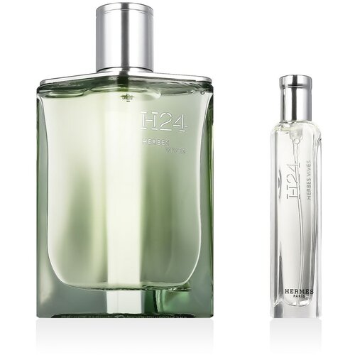 Hermes Herm&amp;egrave;s H24 Herbes Vives EDP Refillable 100 ml + EDP MINI 15 ml (man) Slike