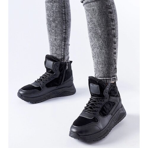Gemre Black insulated high-top sneakers Malles Cijene
