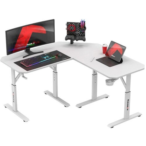 Huzaro Hero 7.3 Beli Električni podesivi sto 140x60cm Slike