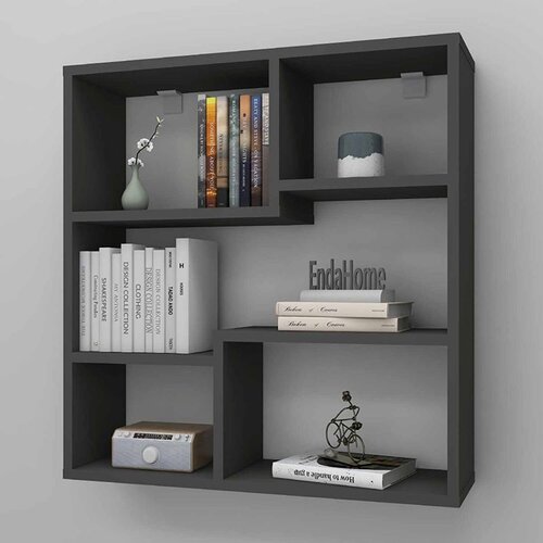 Hanah home zidna polica Myra09, 70,8 cm, antracit Cene