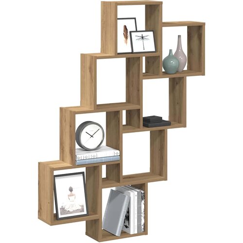  Zidna kockasta polica Artisan hrast 90x15x119,5 cm Cijene