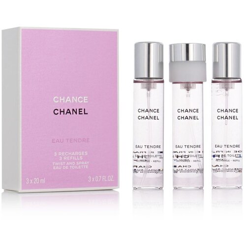 Chanel Chance Eau Tendre 3x 20 ml toaletna voda punilo 20 ml za žene Cene