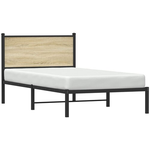  okvir kreveta bez madraca boja hrasta sonome 107x203 cm Slike