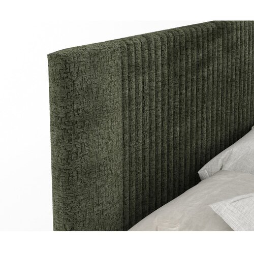 Maison de R&amp;ecirc;ve Temno zelena boxspring postelja s prostorom za shranjevanje 200x200 cm Bergamo &amp;ndash; Slike