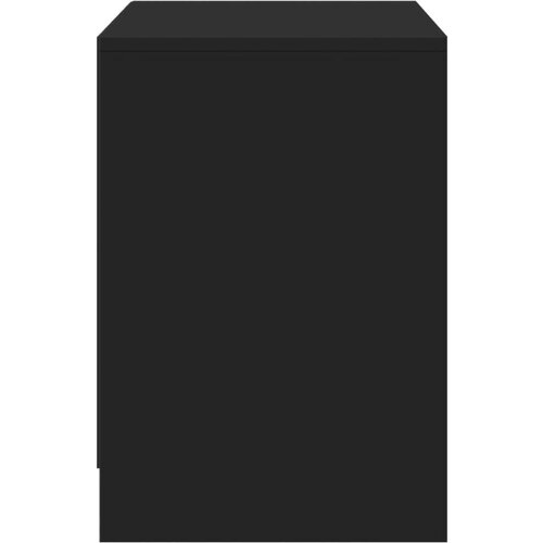 vidaXL TV ormarić s LED svjetlima crni 100x34x50 cm konstruirano drvo Cene