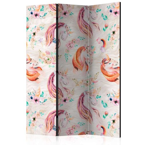  Paravan u 3 dijela - Pastel Unicorns [Room Dividers] 135x172 Cijene