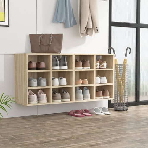 vidaXL Omarice za čevlje 2 kosa sonoma hrast 52,5x30x50 cm Cene