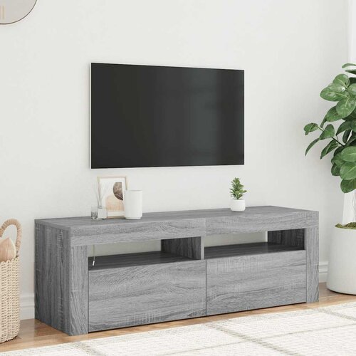TV ormarić s LED svjetlima boja hrasta sonome 120 x 35 x 40 cm Cijene