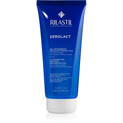Rilastil Xerolact Cleansing Gel nežni čistilni gel za suho do zelo suho kožo 200 ml Slike