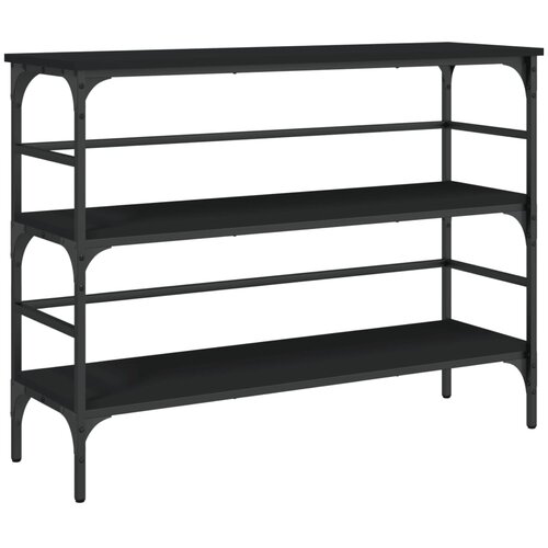 Maison Chic konzolna miza - miza ob steni črna 100x32x75 cm inženirski les, (21786348) Cene